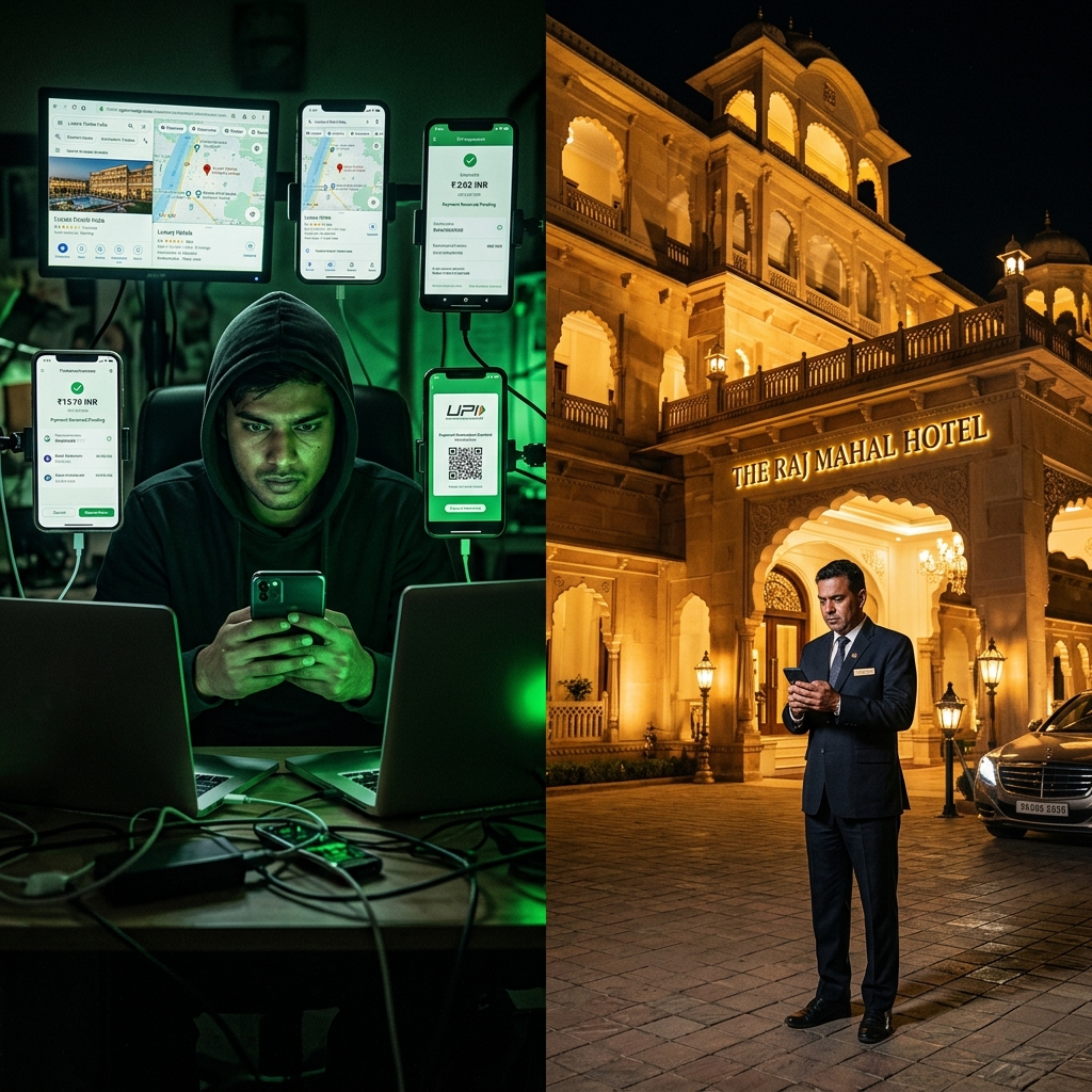 Hotel scam operation vs worried hotel manager